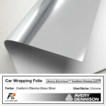Avery Dennison® Conform Chrome Gloss Silver Car Wrap Autofolie 