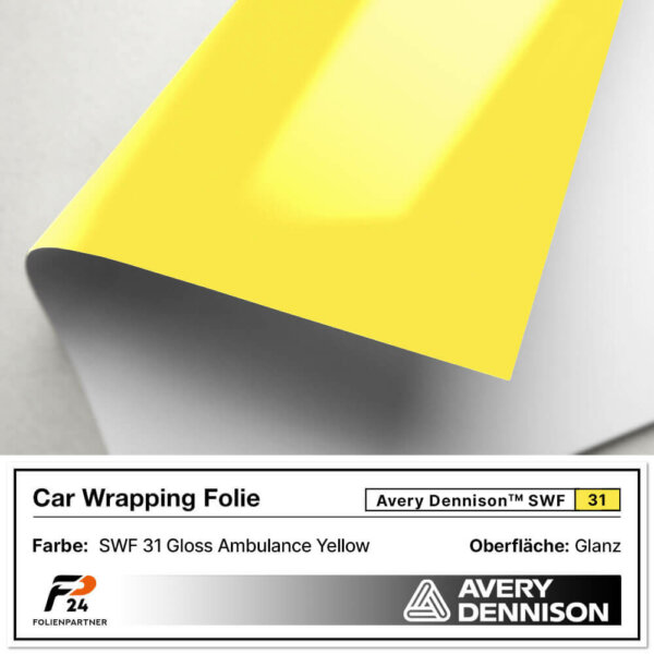 avery dennison swf 31 gloss ambulance yellow car wrap autofolie 2