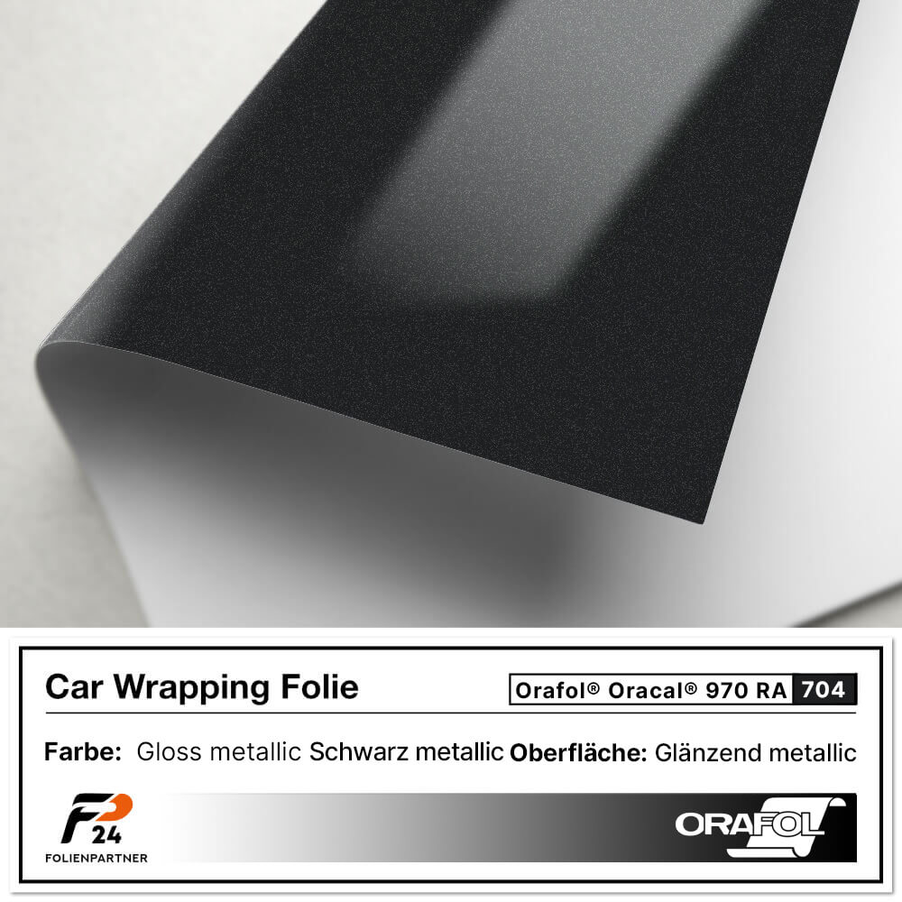 SA ROCA® 41,97€/m² Auto-Folie schwarz glänzend I Folie Auto außen &  Innenraum I Car-Wrapping-Folie - Selbstklebend mit Lufkanälen für  blasenfreie