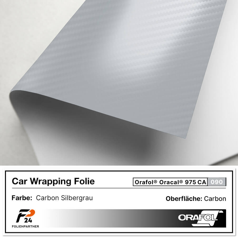 Oracal 975CA 090 Carbon Silbergrau Car Wrap Autofolie